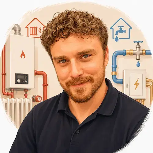 Aurélien, technicien chauffage (dépannage poêles et entretien chaudières) chez Sarraud à Magné